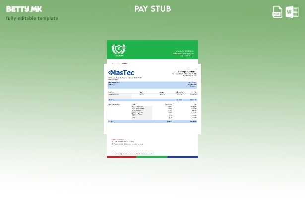 Модерен стил, лист за вработени во американската инженерска компанија Шаблон Mas